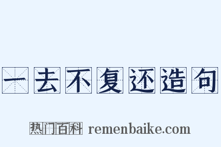 一去不复还造句是什么意思的图片